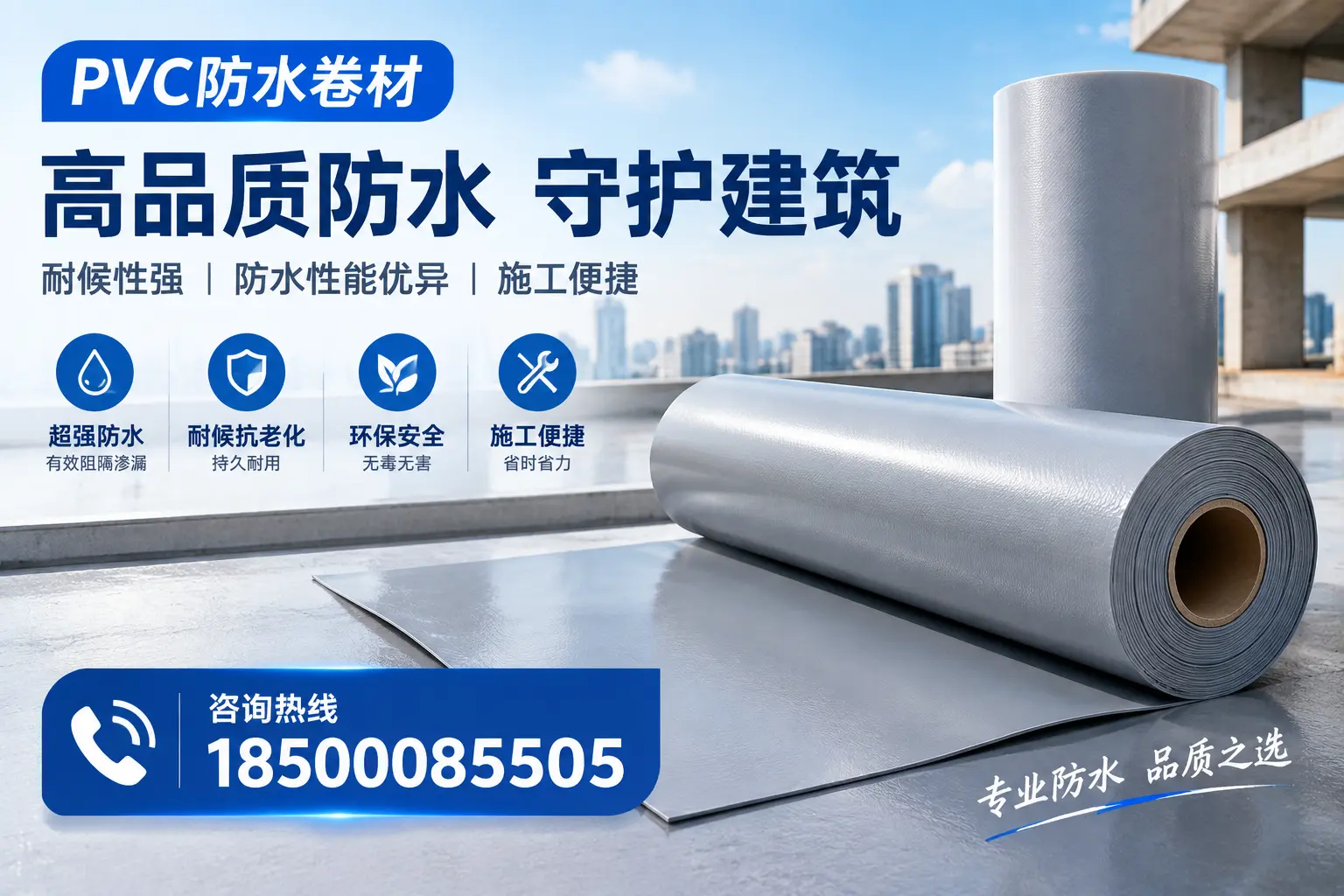PVC防水卷材的防水效果评测,适合武威的科学依据